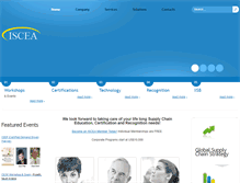Tablet Screenshot of iscea.org